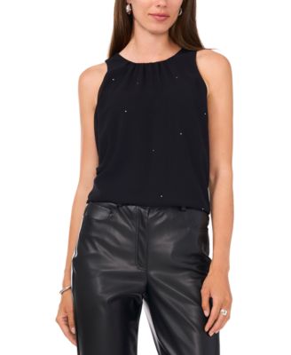Vince Camuto - Women's Sleeveless Embellished Blouse