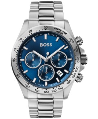 Hugo Boss - Men's Chronograph Hero Stainless Steel Bracelet Watch 43mm