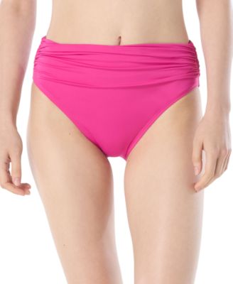 Carmen Marc Valvo - Women's Shirred-Waist Bikini Bottoms
