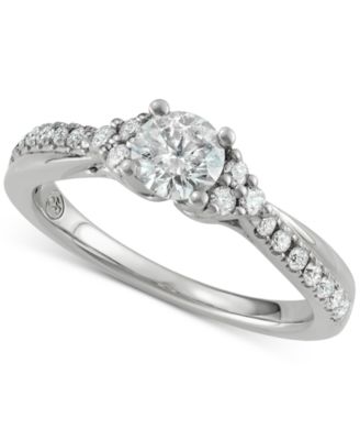 Macy's - Diamond Engagement Ring (3/4 ct. t.w.) in 14k White Gold
