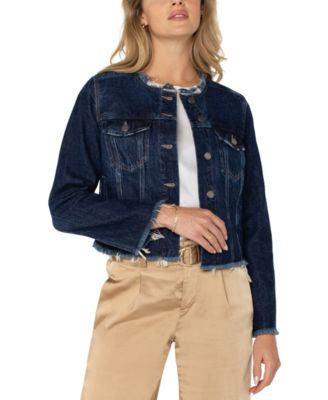 Liverpool Los Angeles - Women's Classic Frayed Denim Jacket