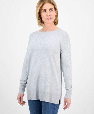 Style & Co - Petite Fine-Gauge Tunic Sweater