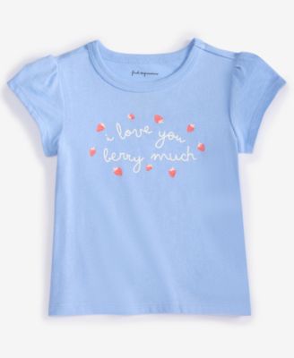 First Impressions - Baby Girls I Love You Berry Much Graphic T-Shirt