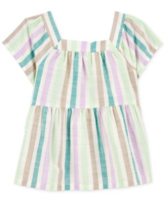 Carter's - Toddler Girls Striped Short-Sleeve Fashion Top