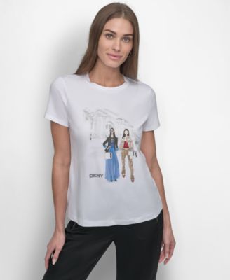 DKNY - Women's Embellished Graphic T-Shirt