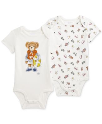 Polo Ralph Lauren - Baby 2-Pk. Cotton Polo Bear Bodysuits