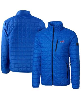 Cutter & Buck - Men's Cutter Buck Royal Buffalo Bills Rainier PrimaLoft Eco Insulated Full-Zip Puffer Jacket