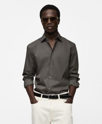 MANGO - Men's EU Regular Fit Stretch Cotton Shirt