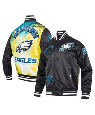 Pro Standard - Men's Black Philadelphia Eagles Sublimated Satin Full-Snap Jacket