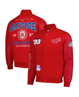 Freeze Max - Men's Red Saved by the Bell Bayside High Full-Zip Varsity Jacket