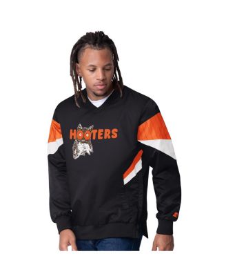 Starter - Men's Black Chase Elliott Hooters Striker I V-Neck Pullover Jacket