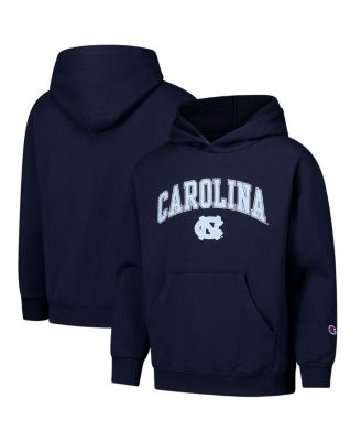 Champion - Big Boys and Girls Navy North Carolina Tar Heels Campus Pullover Hoodie