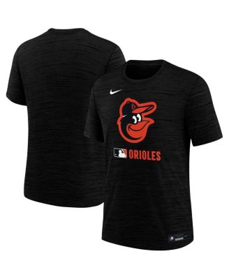 Nike - Big Boys and Girls Black Baltimore Orioles Authentic Collection Velocity Performance T-Shirt