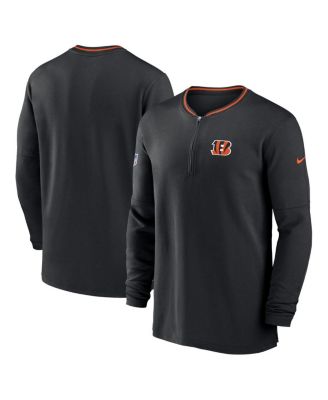 Nike - Men's Black Cincinnati Bengals Coach Half-Zip Sweatshirt