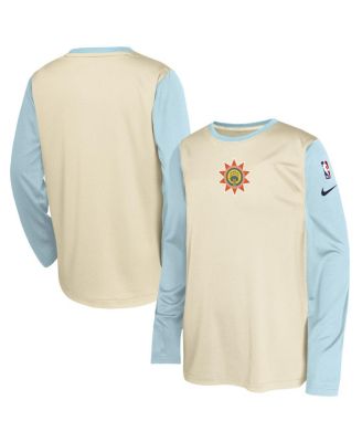 Nike - Big Boys and Girls&nbsp;Tan San Antonio Spurs 2024/25 City Edition Pregame Performance Long Sleeve Shooting T-Shirt