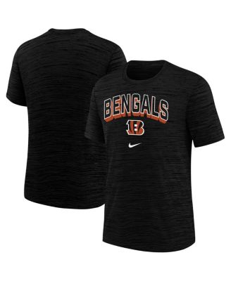 Nike - Big Boys and Girls Black Cincinnati Bengals Sideline Velocity Performance T-Shirt