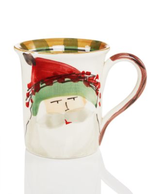 VIETRI - Old St. Nick Green Hat Mug