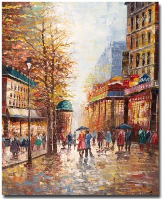 Trademark Global - Joval 'French Street' 24" x 32" Canvas Wall Art