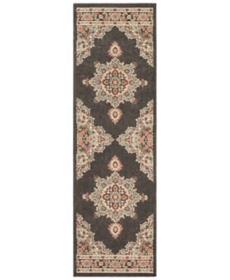 Livabliss - Alfresco ALF-9671 Black 2'3" x 11'9" Runner Area Rug