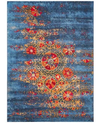 Liora Manne' - Marina 8046 Suzanie Blue 3'3" x 4'11" Indoor/Outdoor Area Rug