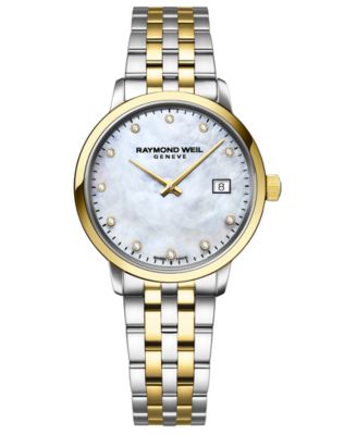 Raymond Weil - Women's Swiss Toccata Diamond-Accent Two-Tone Stainless Steel Bracelet Watch 29mm