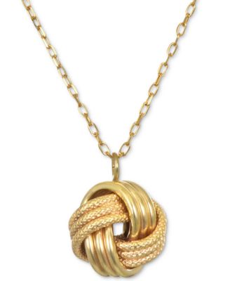 Macy's - Knot 18" Pendant Necklace in 14k Gold
