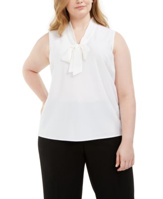 Kasper - Plus Size Bow Top