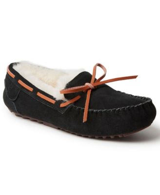 Dearfoams - Fireside Victoria Shearling Moccasin Slippers