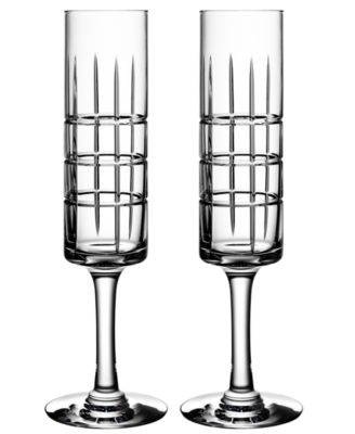 Home Styles - Orrefors Street Set of 2 Champagne Glasses