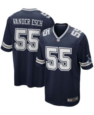 Nike - Men's Leighton Vander Esch Navy Dallas Cowboys Team Game Jersey