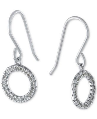 Giani Bernini - Cubic Zirconia Circle Drop Earrings