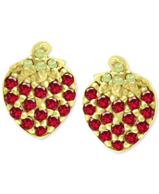 Giani Bernini - Cubic Zirconia Strawberry Stud Earrings