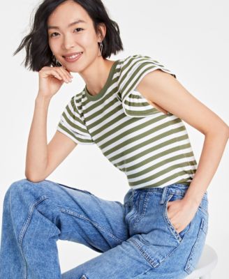 On 34th - Women's Flutter-Sleeve Ribbed Top, Created for Macy's