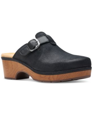 Clarks - Women's Paizlee Nora Slip-On Buckled Platform Clogs