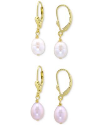 Macy's - White Cultured Freshwater Pearl: 8 X 10mm
