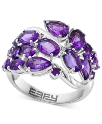 EFFY Collection - Garnet Mixed Cut Cluster Ring (5-1/2 ct. t.w.) in Sterling Silver (Also in Amethyst)