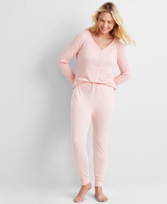State of Day - Plus Size Printed Jogger Pajama Pants