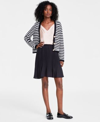 On 34th - Women's Pleated Pull-On Mini Skirt