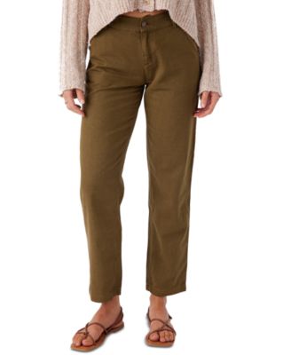 O'Neill - Juniors' Kree Cotton High-Rise Cargo Pants