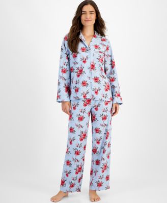Charter Club - Women's 2-Pc. Cotton Flannel Pajamas Set
