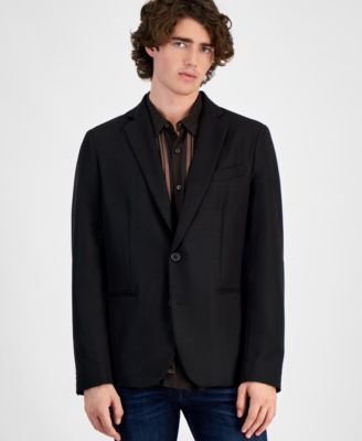 GUESS - Men's Shimmer Twill Relaxed Fit Blazer