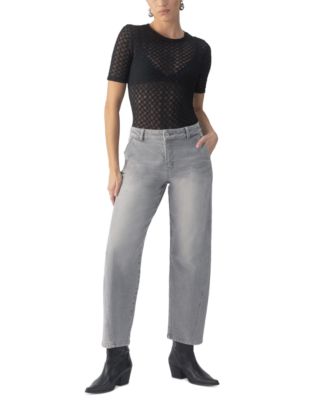 Sanctuary - Women's Twisted-Seam Barrel-Leg Jeans
