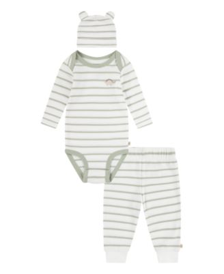 Huggies - Baby Boys Cotton Waffle Bodysuit, Pants & Hat, 3 Piece Set