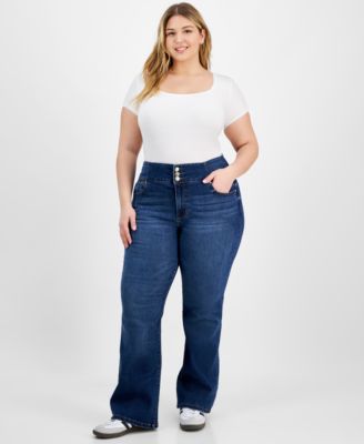 Celebrity Pink - Trendy Plus Size High-Rise Curvy Bootcut Jeans