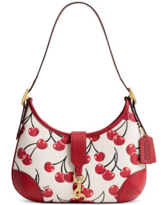 COACH - Originals Cherry Print Leather Hamptons Hobo Bag