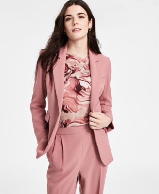 Bar III - Women's Notched-Collar One-Button Blazer