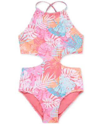 Hurley - Big Girls Halter Monokini Swimsuit