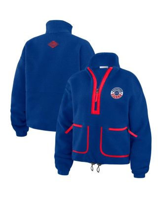 WEAR by Erin Andrews - Royal Buffalo Bills Polar Fleece Half-Zip Jacket