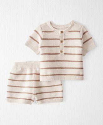 Carter's - Baby Boys 2-Pc. Sweater Knit Topt & Shorts Set