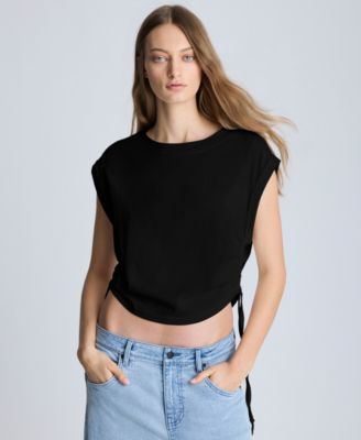 Kenneth Cole - Women's Ruched Cropped Tank Top